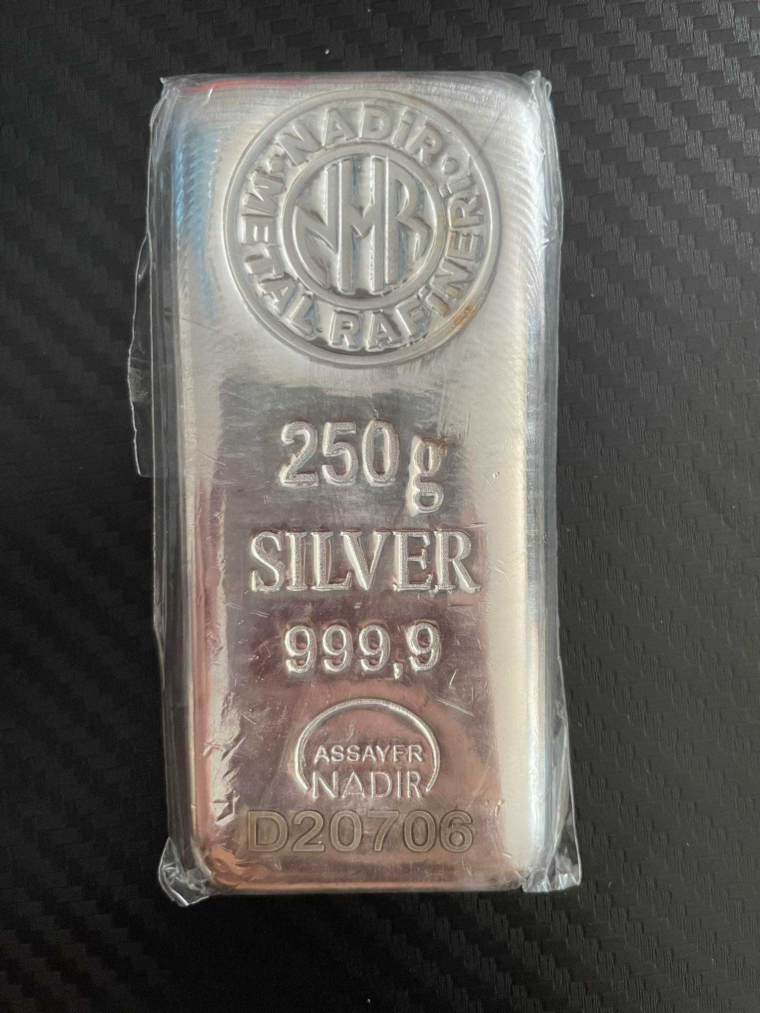 250 гр. Сребърно инвестиционно кюлче 999.99 Nadir Metal Rafineri