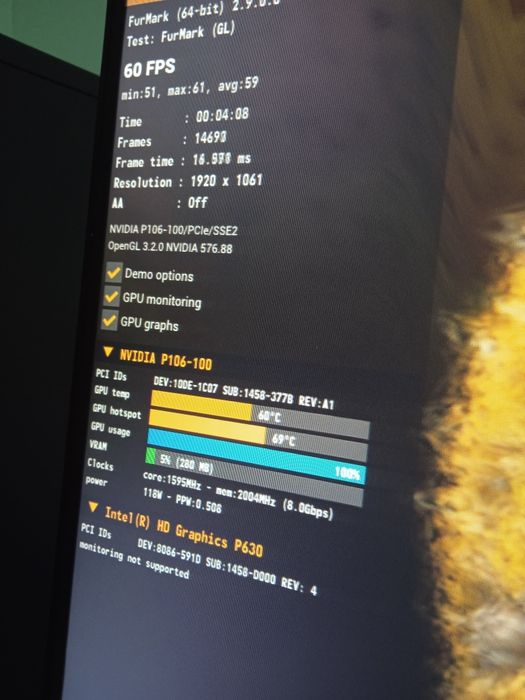 Gigabyte p106-100 (gtx 1060) 6gb