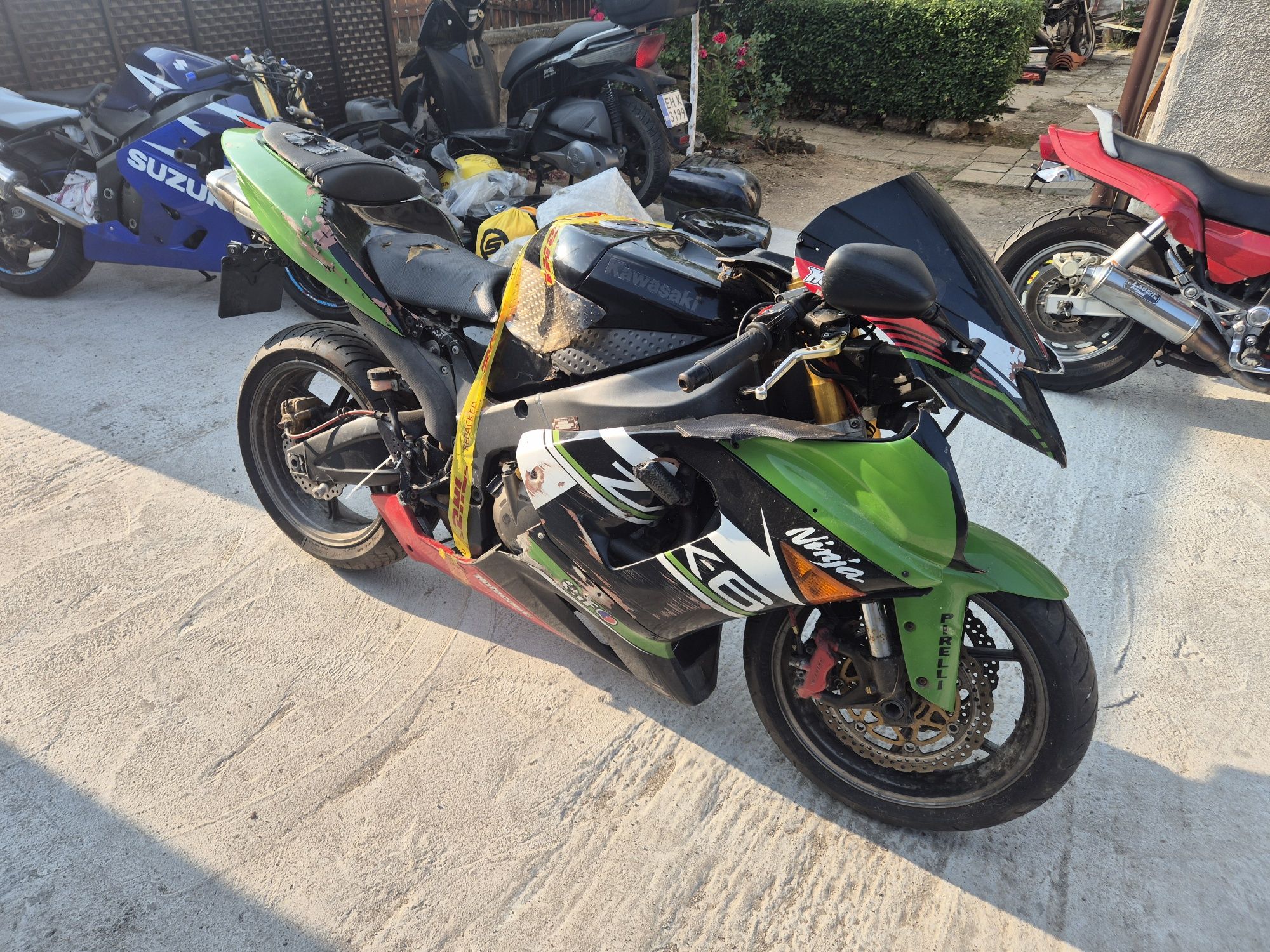 Kawasaki zx6r 2006 на части
