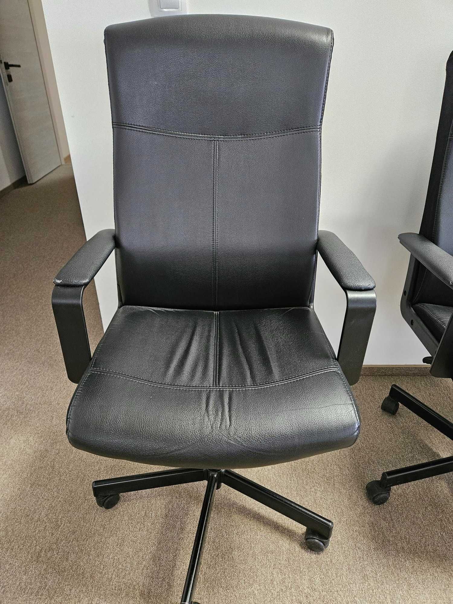 Кожени Офис столове - цвят черен
