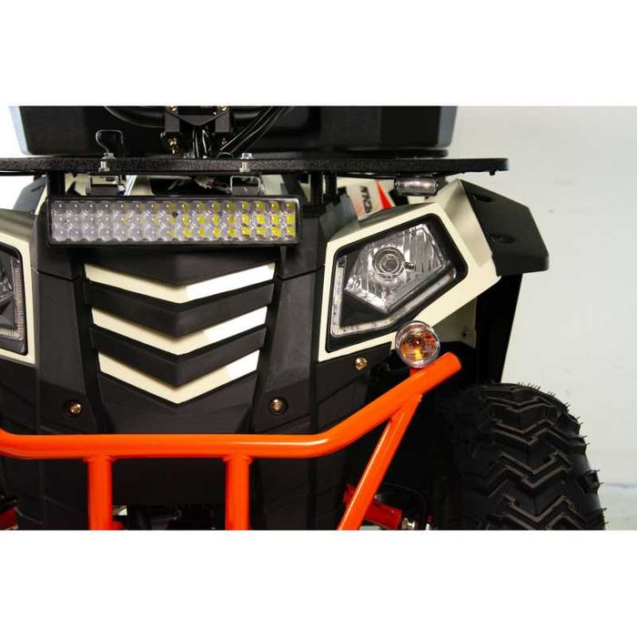 ATV Asix Magnum 200cc, roti 10 inch,inregistrabil T3B,alb/portocaliu