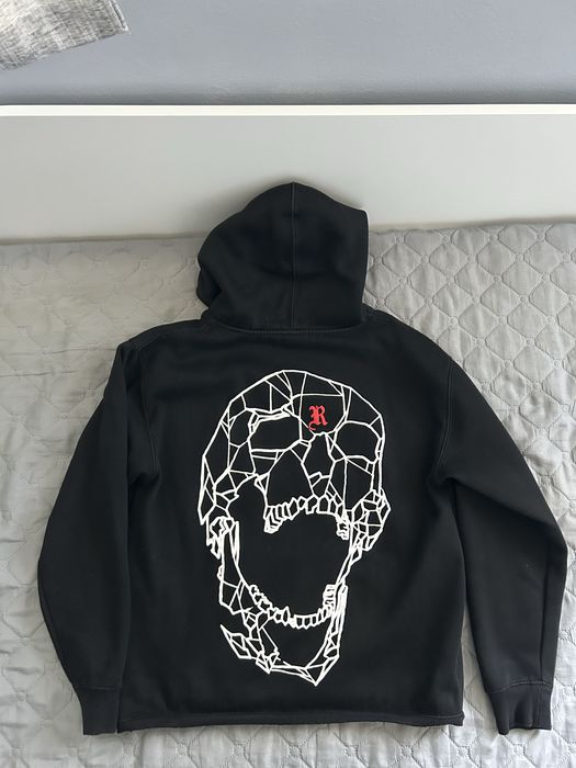 Revenge x King Von hoodie бяло и черно