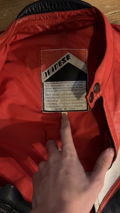 Costum Dainese moto piele vintage