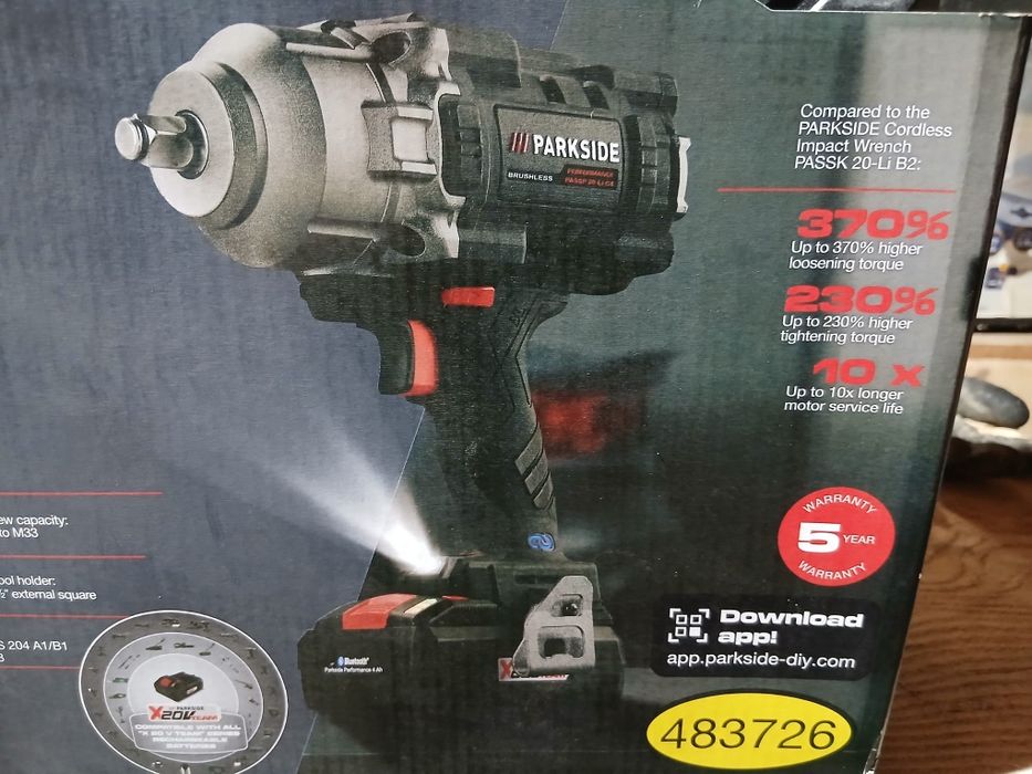 Impact PARKSIDE Performance 20V/4Ah PASSP 20-Li C4