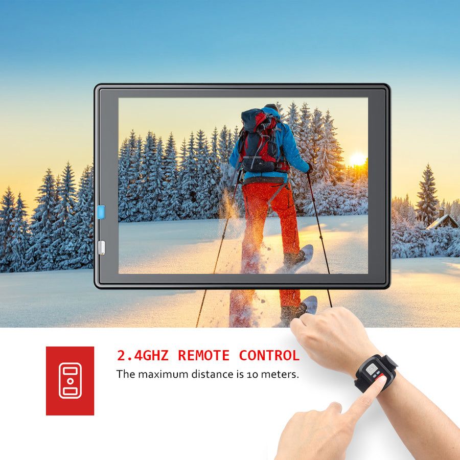 Victure Action Cam AC700 4K 20MP WiFi подводна камера 40м Ultra HD, 2’