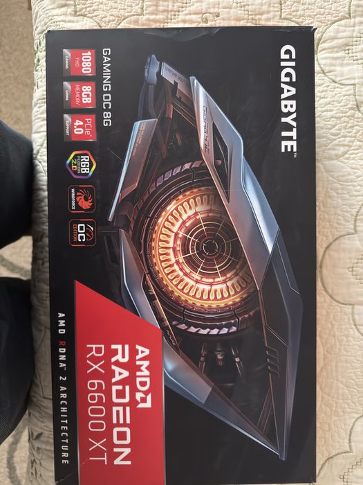 Видеокарта GIGABYTE Radeon RX 6600 XT Gaming OC 8GB — новая!