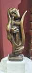 Sculptura din bronz pe soclu din marmura, ''Muzica'', Ion Irimescu