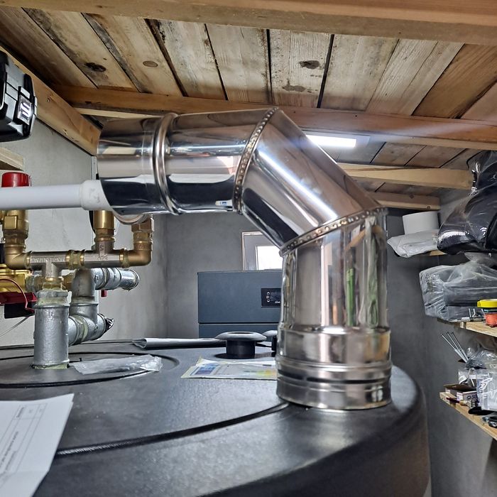 Cot evacuare inox 100mm teava evacuare inox 80mm