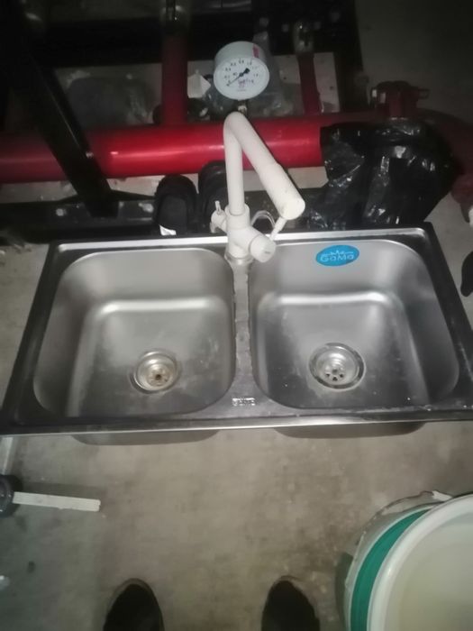 раковина для кухни двухсекционная бу из нержавеющей стали