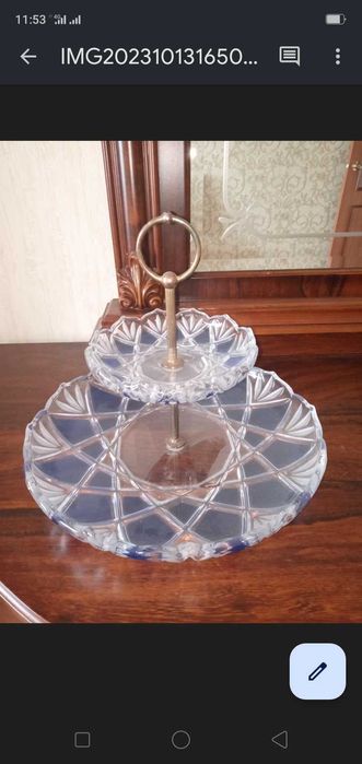 держатель от двухъярусной этажерки Walther glas saturn.