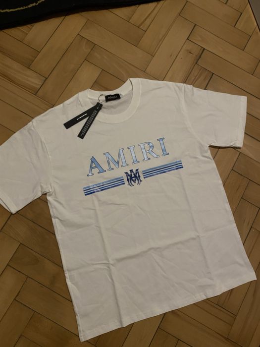 tricou amiri white