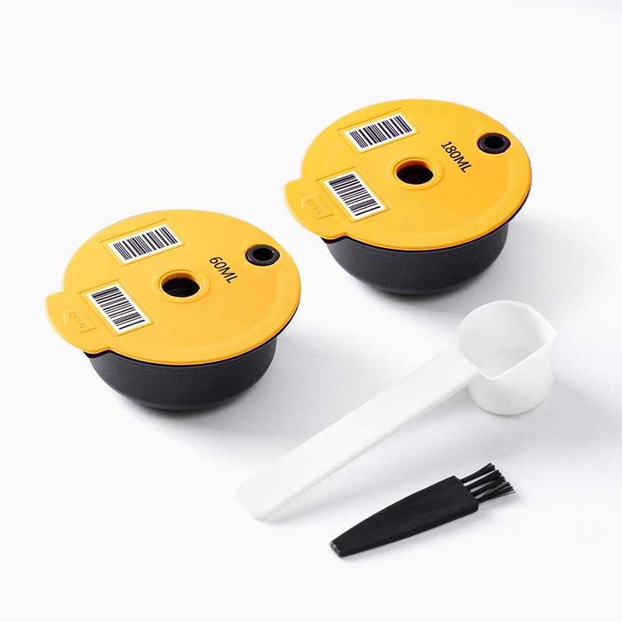 SET - capsula reutilizabila Bosch Tassimo, tamper, periuta, lingurita.