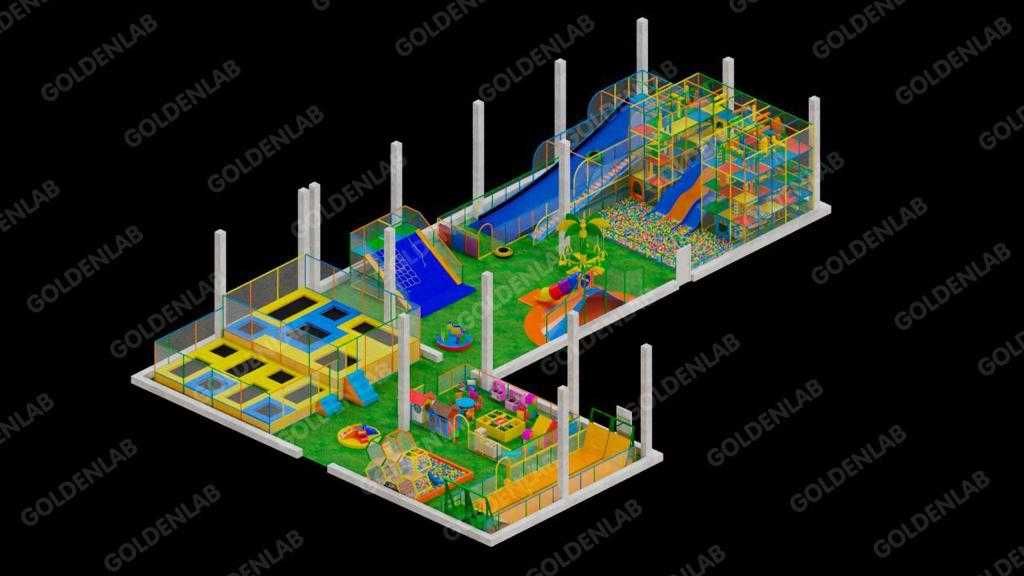 Детские лабиринты, игровой лабиринт для помещения