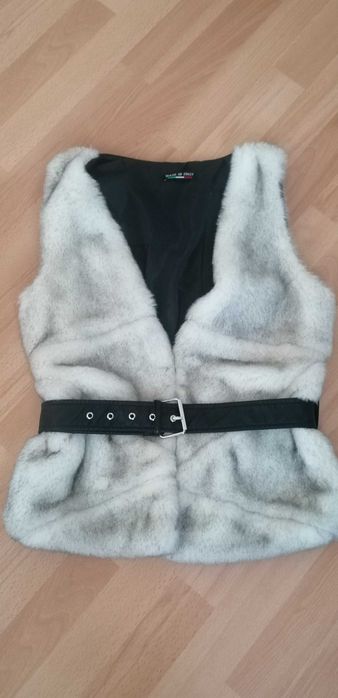 Дамско пухкаво елече