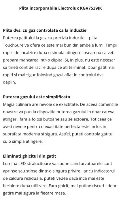 Plită Încorporabilă ELECTROLUX