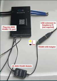 MODUL Adaptor RS485 fabricat de JK BMS si RS485 la USB pt Raspberry PI