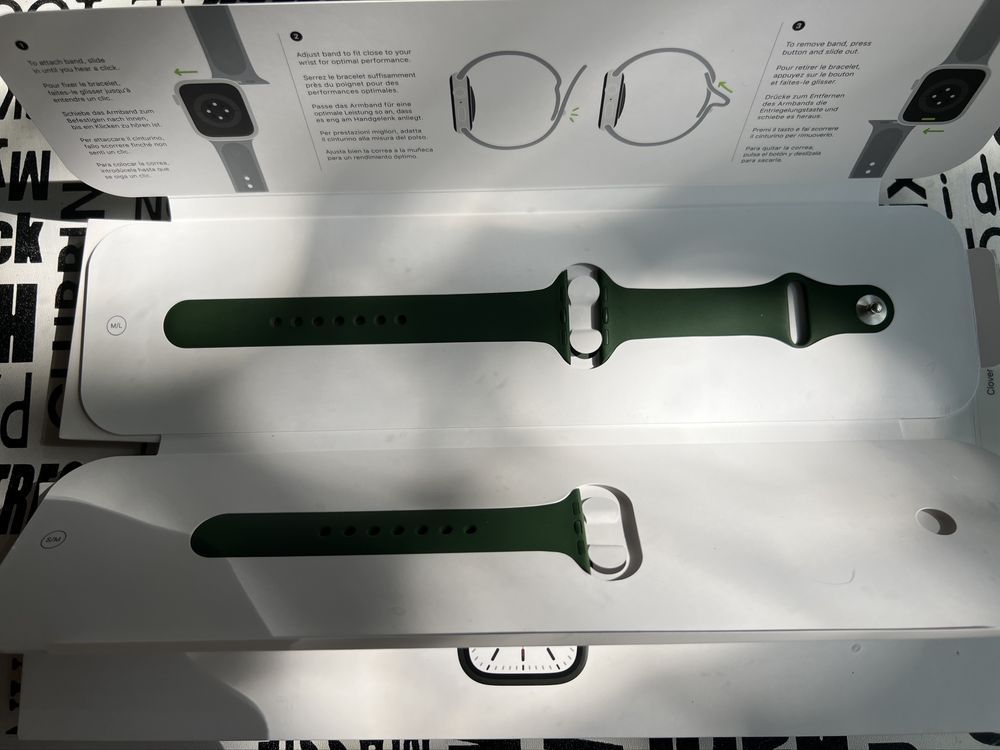 Apple watch seria 7 41mm Green Alu GPS