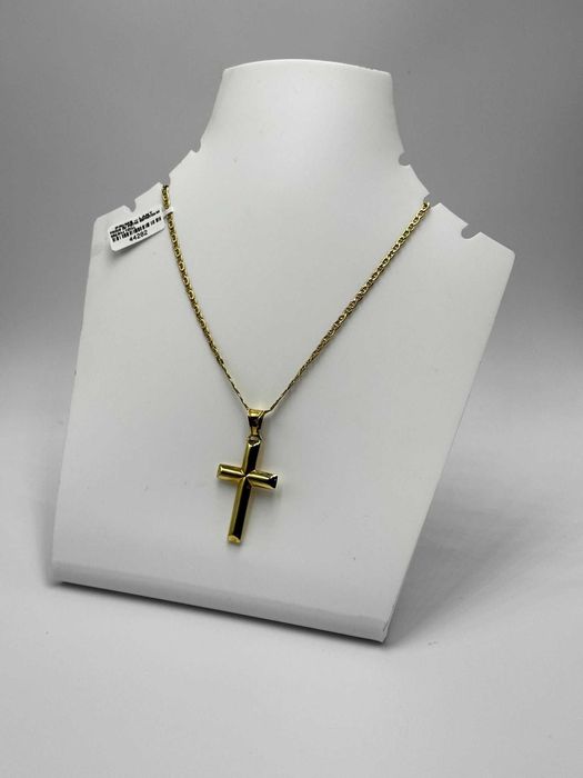 Lant Aur & Cruce 14K / 4.96 Grame / Factura / Garantie #44282