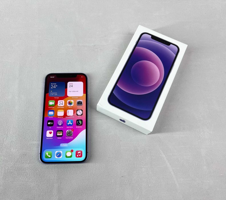 Продам в идеале Apple 12 64Гб/ аккум: 100%/ РАССРОЧКА 0 0 12