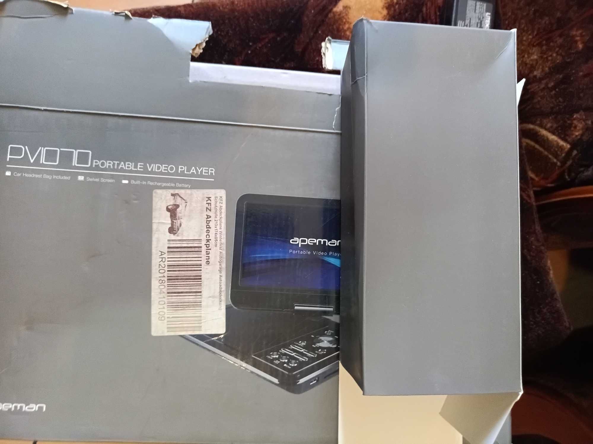 продавам портативен двд плеяр apeman vp1070 чисто нов