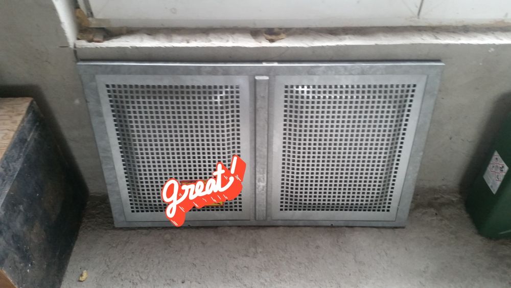 Vand geam+grilaj metal pretabil pentru subsol