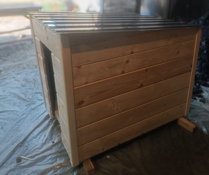 дом для собаки имитая бруса