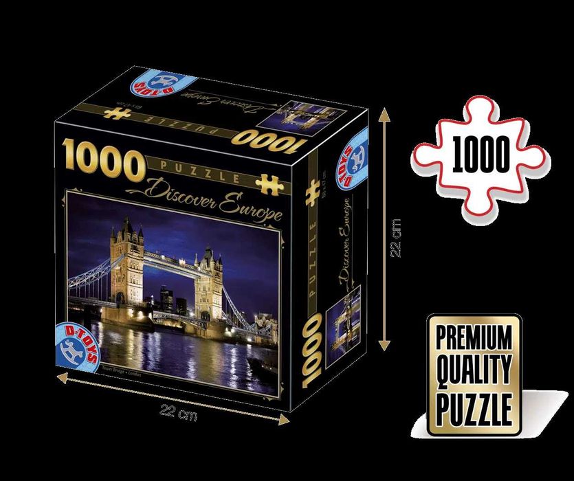 Puzzle Tower Bridge – Puzzle adulți 1000 piese – Discover Europe