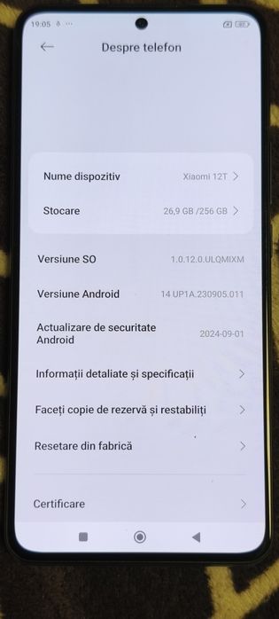 Vand telefon Xiaomi 12t