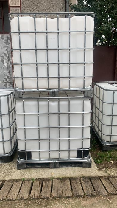 Butoaie, bazine IBC 1000l cu suport din aluminiu, curate.