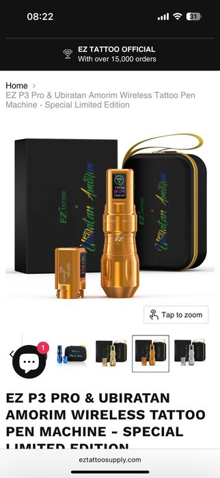 Masina tatuat EZ P3 PRO -Wireless tattoo pen machine