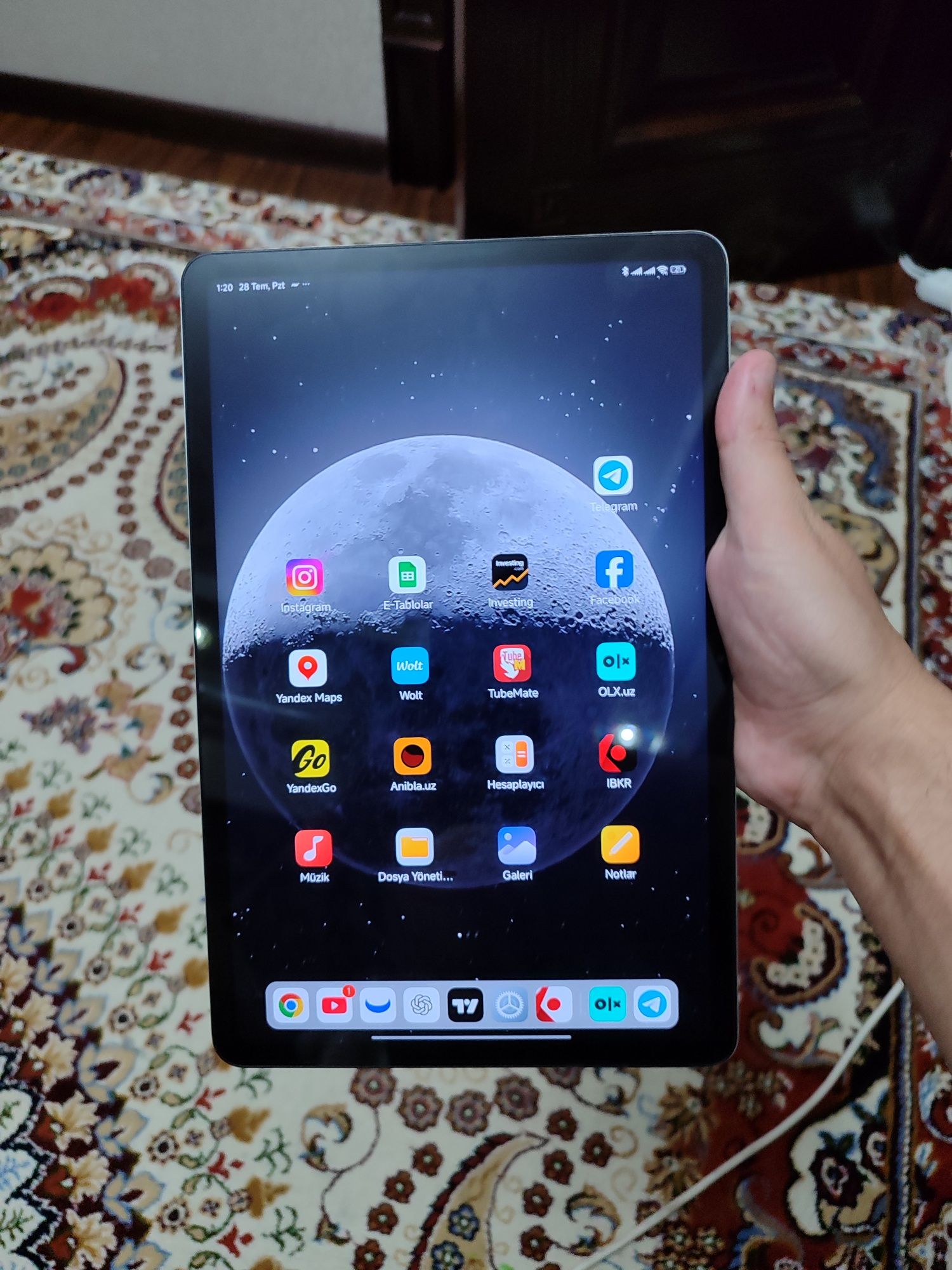 Redmi pad pro 5g 2 simkartali xolati idial 8/256gb karobka bor