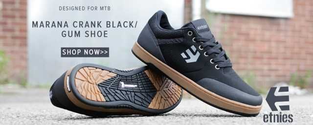 NOU! Pantofi tenisi ciclism ETNIES Marana Crank MTB Black/Gum