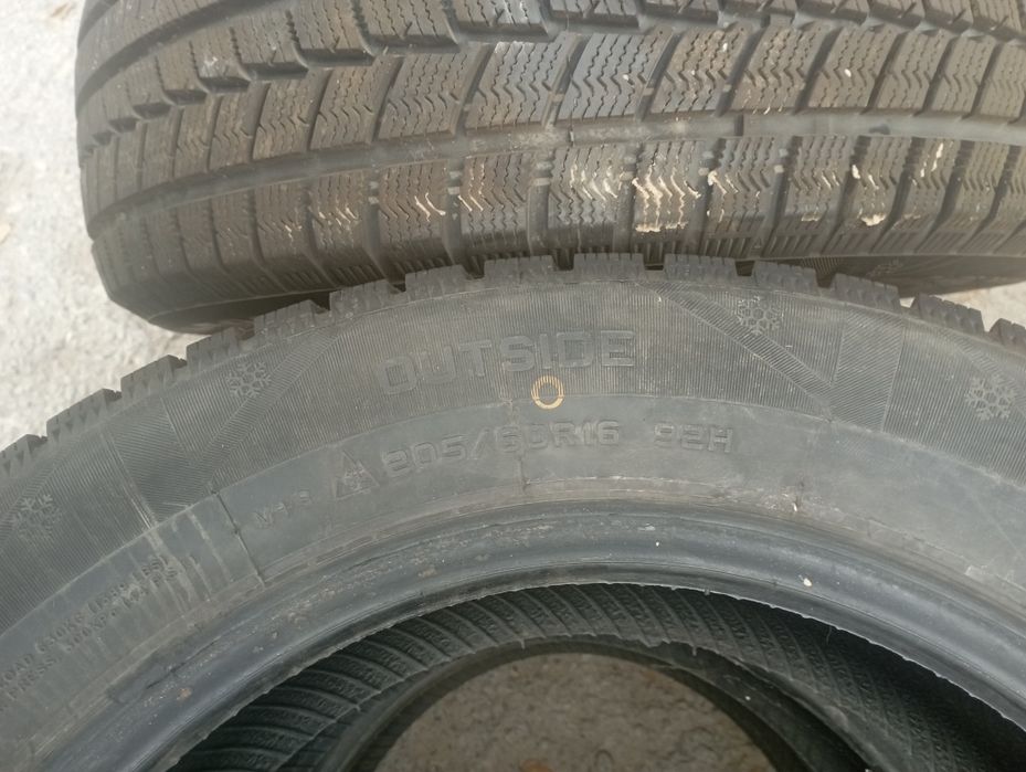 Қыстық дөңгелек өте жақсы жағдайда бір ай ғана жүрілген 205.60.р16