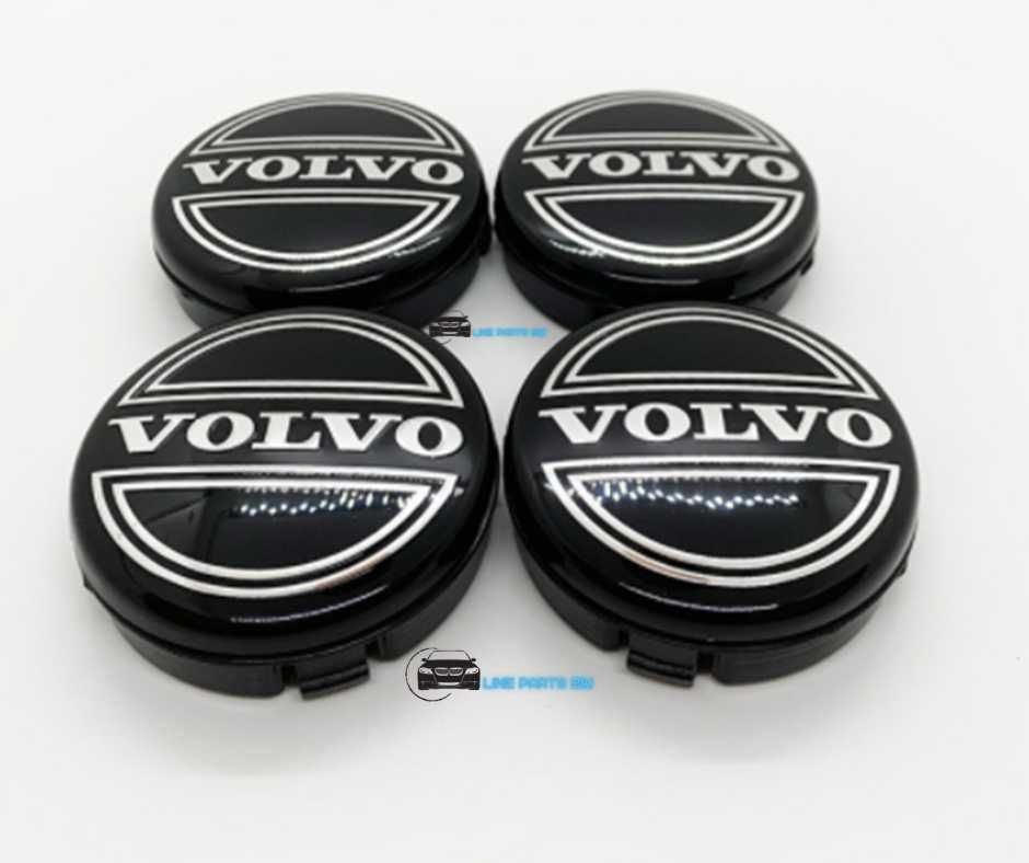 Capace Roti Sigle Embleme Jante Volvo 64mm Albastru / Negru / Argintiu