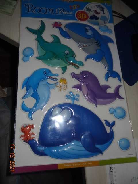 Наклейка для интерьера "Подводная братва" ROOM Decor (41х29х0,4 см)