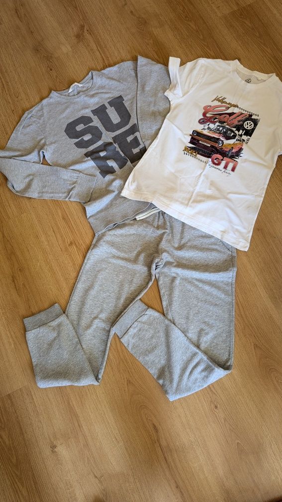 Спортно долнище, блуза H&M, тениска- комплект