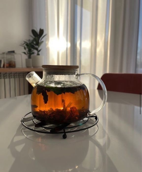 Стеклянный чайник