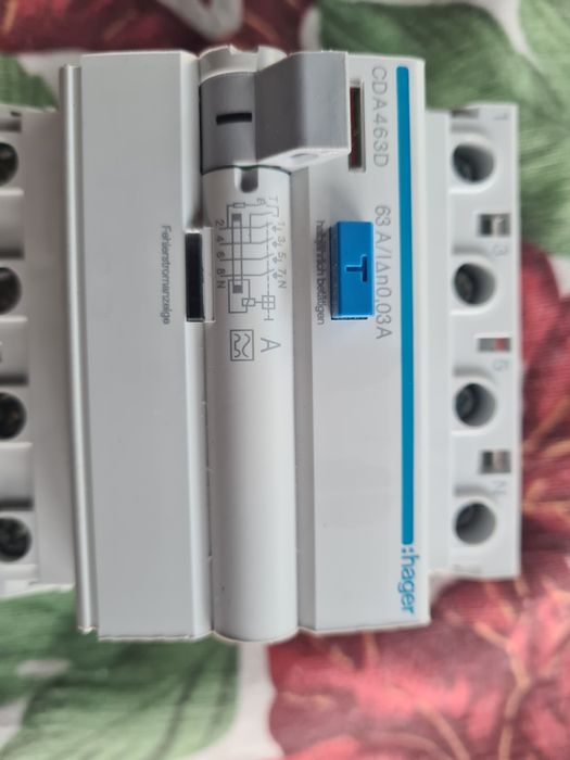 Contor trifazat em340 din av2 ,diferențial 63 a