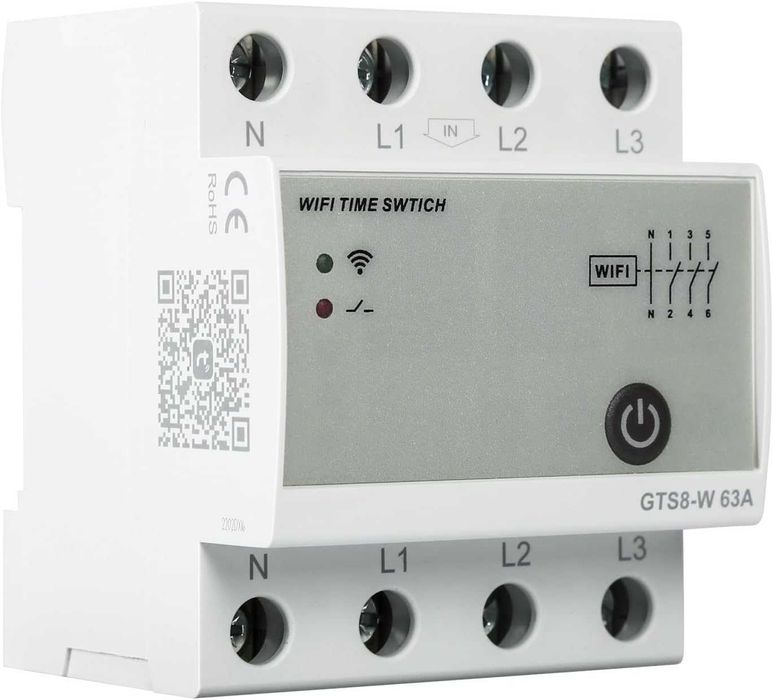 Timer Switch 4P 63A (Siguranta+ timer) SMART, 220v, REDUS de la 510RON