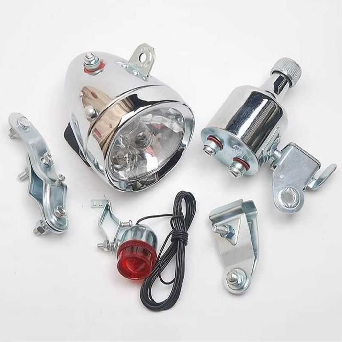 Фара с динамомашиной для велосипеда (батарейки не нужны!)