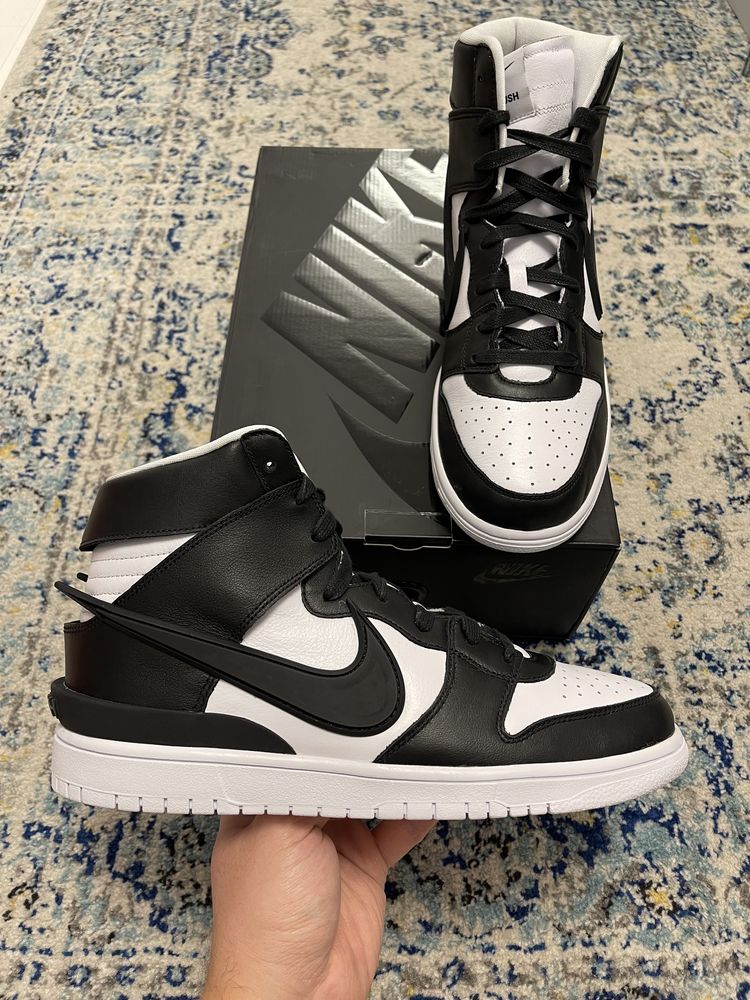 Nike Dunk High Ambush Black White 45