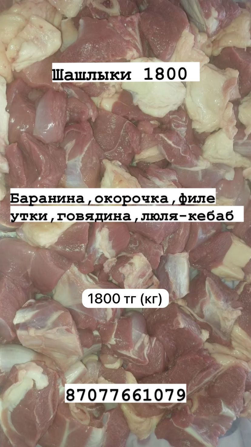 Шашлык все виды от Шеф повара .Баранина .Окарачка.Утка филе.Стеик .