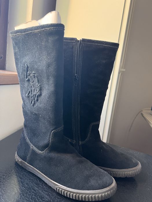 Cizme piele intoarsă Polo