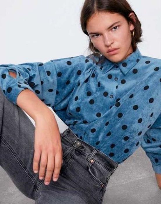 ZARA риза кадифе