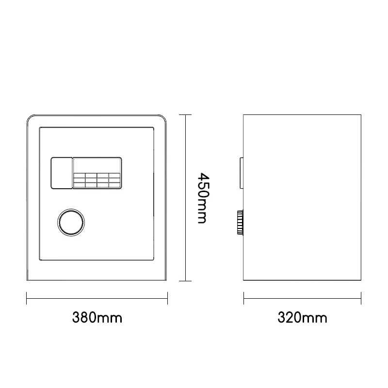 Сейф 450мм*380мм*320мм ET551 Deli