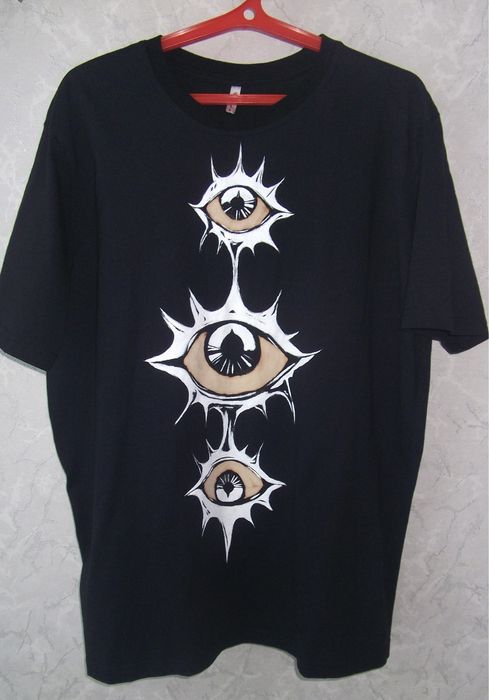 Футболка ручной росписи | Размер L | Унисекс