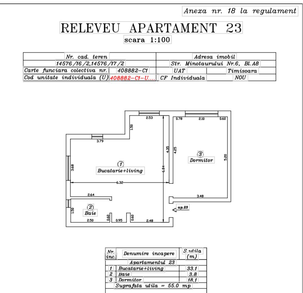 Proprietar vând apartament 55 mp utili Girocului - Mures