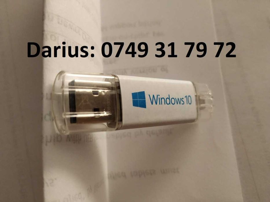 Windows 7, 8.1, 10, 11 Pro și Office cu licență pe stick USB bootabil