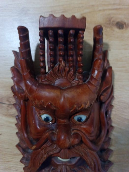 Антична азиатска маска   дърворезба