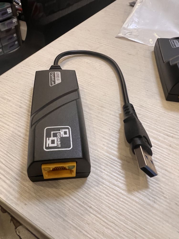 Внешняя  Сетевая карта Usb 2.0 Lan Rj45 Переходник type C Lan  RJ45